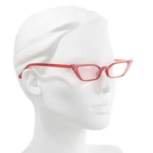 BP Red 51mm Super Slim Cat Eye Sunglasses NWT